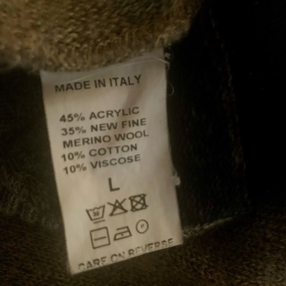 Norm Thompson Gray and Brown Vintage Crewneck Sweater - Picture 4 of 5